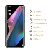 3x 9D Keramik-Glass für Oppo Find X3 Pro FULL COVER 3D KLAR Panzerfolie Displayschutz Schutzfolie Ceramic Screen-Protector