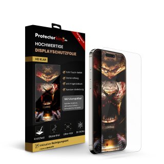 2x 9H Panzerglas für iPhone 15 Pro HD KLAR echtes Tempered Glass Panzerfolie Displayschutz Schutzglas Hartglas Schutzfolie Screen-Protector