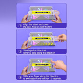 3x 9H Panzerglas für iPad 10.2 /7 / 8 / 9 Generation HD KLAR Auto Dust Elimination Displayschutz Schutzglas Tempered Screen-Protector