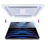4x 9H Panzerhartglas für  iPad Pro 12.9 (2018-2019-2020-2021-2022) 3D KLAR Displayglas Schutzglas Displayschutz ECHTES Tempered Panzerglas Montagehilfe