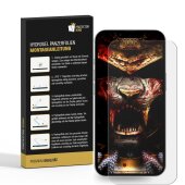 6x Hydrogel-Glass für iPhone 15 Pro Max Selbstheilend für Micro Kratzer 3D KLAR Panzerfolie Displayschutz Schutzfolie Screen-Protector