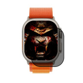 1x Blickschutz 9H Panzerhartglas für Apple Watch Ultra 49mm ANTI-SPY PRIVACY echtes Tempered Panzerglas Displayschutz Schutzglas Schutzfolie Screen-Protector