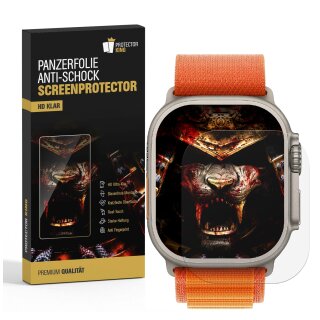 5x 9H Panzernanoglas für Apple Watch Ultra 49mm 3D KLAR FLEXIBLER Displayschutz Schutzglas Panzerglas Schutzfolie Panzerfolie