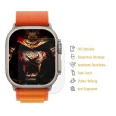 2x Flexibles Nano-Glass für Apple Watch Ultra 49mm 3D KLAR Displayschutz Schutzfolie Panzerglas Panzerglasfolie schutzglas