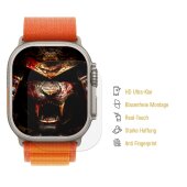 5x Displayschutzfolie für Apple Watch Ultra 49mm PREMIUM Displayschutz Schutzfolie 3D KLAR Folie