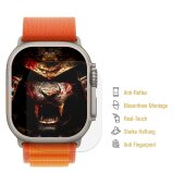 2x Displayschutzfolie für Apple Watch Ultra 49mm PREMIUM MATT ENTSPIEGELT Displayschutz Schutzfolie Folie