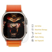 5x Displayschutzfolie für Apple Watch Ultra 49mm PREMIUM MATT ENTSPIEGELT Displayschutz Schutzfolie Folie