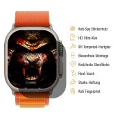 1x Blickschutz 9H Panzerhartglas für Apple Watch Ultra 2 49mm ANTI-SPY PRIVACY echtes Tempered Panzerglas Displayschutz Schutzglas Schutzfolie Screen-Protector
