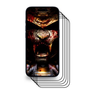 5x 9D Keramik-Glass für Apple iPhone 15 Plus FULL COVER 3D KLAR Panzerfolie Displayschutz Schutzfolie Ceramic Screen-Protector
