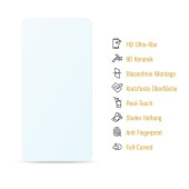 5x 9D Keramik-Glass für Apple iPhone 15 Pro FULL COVER 3D KLAR Panzerfolie Displayschutz Schutzfolie Ceramic Screen-Protector