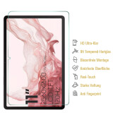 6x 9H Panzerhartglas für Samsung Galaxy Tab S9 FE  3D KLAR Displayschutz Echtes Tempered Panzerglas Panzerglasfolie Schutzglas Panzerfolie Schutzfolie Displayglas Glasfolie