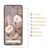 6x Flexibles 9H Panzerglas für Google Pixel 8 Pro HD KLAR Displayschutz Schutzfolie Schutzglas Panzerfolie Screen-Protector Anti-Shock Anti-Bruch Anti-Stoß Anti-Schmutz
