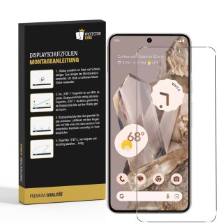3x Flexibles 9H Panzerglas für Google Pixel 8 HD KLAR Displayschutz Schutzfolie Schutzglas Panzerfolie Screen-Protector Anti-Shock Anti-Bruch Anti-Stoß Anti-Schmutz
