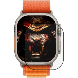 4x 9D Keramik-Glass für Apple Watch Ultra 2 49mm 3D KLAR Panzerfolie Displayschutz Schutzfolie Ceramic Screen-Protector