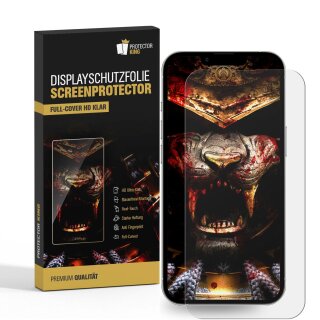 4x Displayschutzfolie für Apple iPhone 14 3D KLAR FULL COVER PREMIUM Displayschutz Schutzfolie Folie