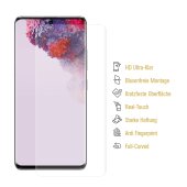 5x 9H Nano-Glass für Samsung Galaxy S21 Ultra FULL CURVED 3D KLAR Anti-Shock Anti-Bruch Anti-Stoß Anti-Schmutz Panzernanoglas Displayschutz Schutzfolie Panzerfolie Panzerglas Screen-Protector