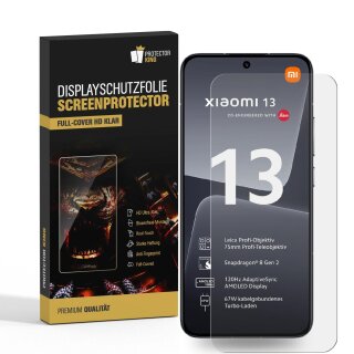 4x Displayschutzfolie für Xiaomi 13 3D KLAR FULL COVER PREMIUM Displayschutz Schutzfolie Folie