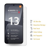 5x Displayschutzfolie für Xiaomi 13 3D KLAR FULL COVER PREMIUM Displayschutz Schutzfolie Folie