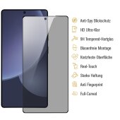 1x Blickschutz 9H Panzerglas für Samsung Galaxy S24 Ultra Anti-Spy Displayschutz Schutzglas Schutzfolie Tempered Hartglas Screen-Protector