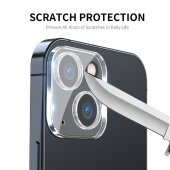 1x Kamera 9H Panzerhartglas für iPhone 13 3D KLAR ECHTES TEMPERED Panzerglas Kameraglas Kamerhartglas Kameraschutzglas