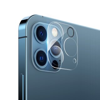 1x Kamera 9H Panzerhartglas für iPhone 12 Pro Max 3D KLAR ECHTES TEMPERED Panzerglas Kameraglas Kamerhartglas Kameraschutzglas