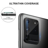 1x Kamera 9H Panzerhartglas für Samsung Galaxy S20 Ultra 3D KLAR ECHTES TEMPERED Panzerglas Kameraglas Kamerhartglas Kameraschutzglas Schutzglas Schutzfolie Panzerfolie