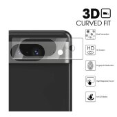 3x Kamera 9H Panzerhartglas für Google Pixel 8 3D KLAR ECHTES TEMPERED Panzerglas Kameraglas Kamerhartglas Kameraschutzglas Schutzglas Schutzfolie Panzerfolie