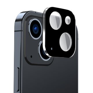 2x Kamera 9H Panzerhartglas für iPhone 15 3D KLAR Schwarzes ECHTES TEMPERED Panzerglas Kameraglas Kamerhartglas Kameraschutzglas Schutzglas Schutzfolie Panzerfolie