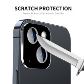 3x Kamera 9H Panzerhartglas für iPhone 15 Plus 3D KLAR Schwarzes ECHTES TEMPERED Panzerglas Kameraglas Kamerhartglas Kameraschutzglas Schutzglas Schutzfolie Panzerfolie