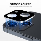 2x Kamera 9H Panzerhartglas für iPhone 13 3D KLAR Schwarzes ECHTES TEMPERED Panzerglas Kameraglas Kamerhartglas Kameraschutzglas Schutzglas Schutzfolie Panzerfolie