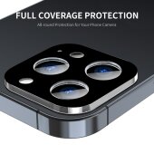 2x Kamera 9H Panzerhartglas für iPhone 13 Pro 3D KLAR Schwarzes ECHTES TEMPERED Panzerglas Kameraglas Kamerhartglas Kameraschutzglas Schutzglas Schutzfolie Panzerfolie