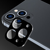 2x Kamera 9H Panzerhartglas für iPhone 13 Pro 3D KLAR Schwarzes ECHTES TEMPERED Panzerglas Kameraglas Kamerhartglas Kameraschutzglas Schutzglas Schutzfolie Panzerfolie