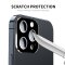 2x Kamera 9H Panzerhartglas für iPhone 13 Pro 3D KLAR Schwarzes ECHTES TEMPERED Panzerglas Kameraglas Kamerhartglas Kameraschutzglas Schutzglas Schutzfolie Panzerfolie