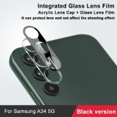 6x Kamera 9H Panzerhartglas für Samsung Galaxy A34 3D KLAR Schwarzes ECHTES TEMPERED Panzerglas Kameraglas Kamerhartglas Kameraschutzglas Schutzglas Schutzfolie Panzerfolie