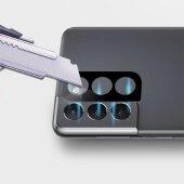 3x Kamera 9H Panzerhartglas für Samsung Galaxy S22 3D KLAR Schwarzes ECHTES TEMPERED Panzerglas Kameraglas Kamerhartglas Kameraschutzglas Schutzglas Schutzfolie Panzerfolie