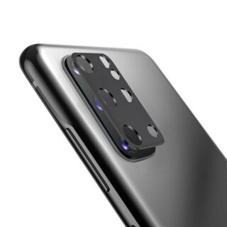 1x Kamera 9H Panzerhartglas für Samsung Galaxy S20 Plus 3D KLAR Schwarzes ECHTES TEMPERED Panzerglas Kameraglas Kamerhartglas Kameraschutzglas Schutzglas Schutzfolie Panzerfolie