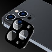 2x Kamera 9H Panzerhartglas für iPhone 12 Pro 3D KLAR Schwarzes ECHTES TEMPERED Panzerglas Kameraglas Kamerhartglas Kameraschutzglas Schutzglas Schutzfolie Panzerfolie