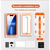 2x 9H Panzerglas für iPhone 13 Pro HD klar Montagehilfe Displayschutz Schutzglas Schutzfolie Tempered Glass Screen-Protector