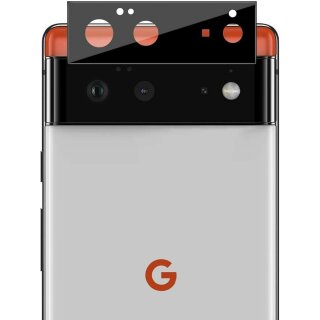 1x Kamera 9H Panzerhartglas für Google Pixel 6 3D KLAR Schwarzes ECHTES TEMPERED Panzerglas Kameraglas Kamerhartglas Kameraschutzglas Schutzglas Schutzfolie Panzerfolie