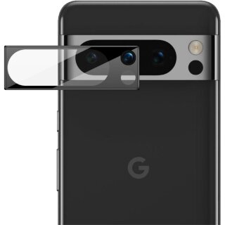 1x Kamera 9H Panzerhartglas für Google Pixel 8 Pro 3D KLAR Schwarzes ECHTES TEMPERED Panzerglas Kameraglas Kamerhartglas Kameraschutzglas Schutzglas Schutzfolie Panzerfolie