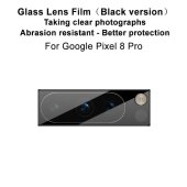 2x Kamera 9H Panzerhartglas für Google Pixel 8 Pro 3D KLAR Schwarzes ECHTES TEMPERED Panzerglas Kameraglas Kamerhartglas Kameraschutzglas Schutzglas Schutzfolie Panzerfolie