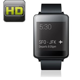 6x Displayfolie für LG G Watch SmartWatch Displayschutzfolie HD ULTRA KLAR