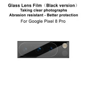 3x Kamera 9H Panzerhartglas für Google Pixel 8 Pro 3D KLAR Schwarzes ECHTES TEMPERED Panzerglas Kameraglas Kamerhartglas Kameraschutzglas Schutzglas Schutzfolie Panzerfolie