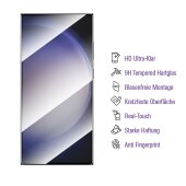 6x UV-Liquid 9H Panzerglas für Samsung Galaxy S24 Ultra 3D KLAR echtes Tempered Panzerhartglas Schutzglas Displayschutz Panzerfolie Schutzfolie Screen Protector