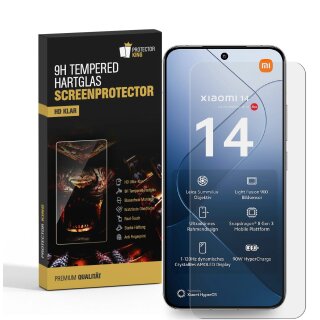 6x 9H Panzerhartglas für Xiaomi 14 3D KLAR Displayschutz Schutzglas Schuzfolie ECHTES TEMPERED Panzerglas Screen Protector
