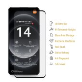 5x 9H Panzerhartglas für Xiaomi 14 Ultra FULL CURVED echtes Tempered 9H Panzerglas Schutzglas Displayschutz Panzerfolie Schutzfolie Screen Protector