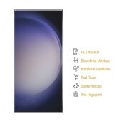 5x 9H+ Panzerglas für Samsung Galaxy S24 Ultra HD klar Nano-Glas Tempered Hartglas Displayschutz Schutzfolie Schutzglas Screen-Protector