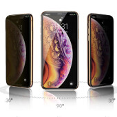 3x Blickschutz 9H Panzerhartglas für iPhone 12 3D KLAR echtes Tempered Panzerglas Schutzglas Schutzfolie Privacy Anti-Spy Screen Protector Panzerfolie Displayschutz