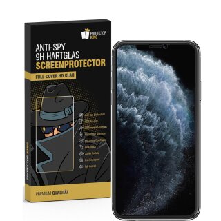 3x Blickschutz 9H Panzerhartglas für iPhone X ANTI-SPY PRIVACY Displayschutz Panzerfolie Schutzfolie echtes Tempered Panzerglas Schutzglas Screen Protector