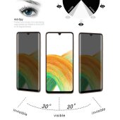 5x Blickschutz 9H Panzerhartglas für Samsung Galaxy A33 5G Anti-Spion Displayschutz Panzerfolie Schutzfolie echtes Tempered Panzerglas Schutzglas Screen Protector